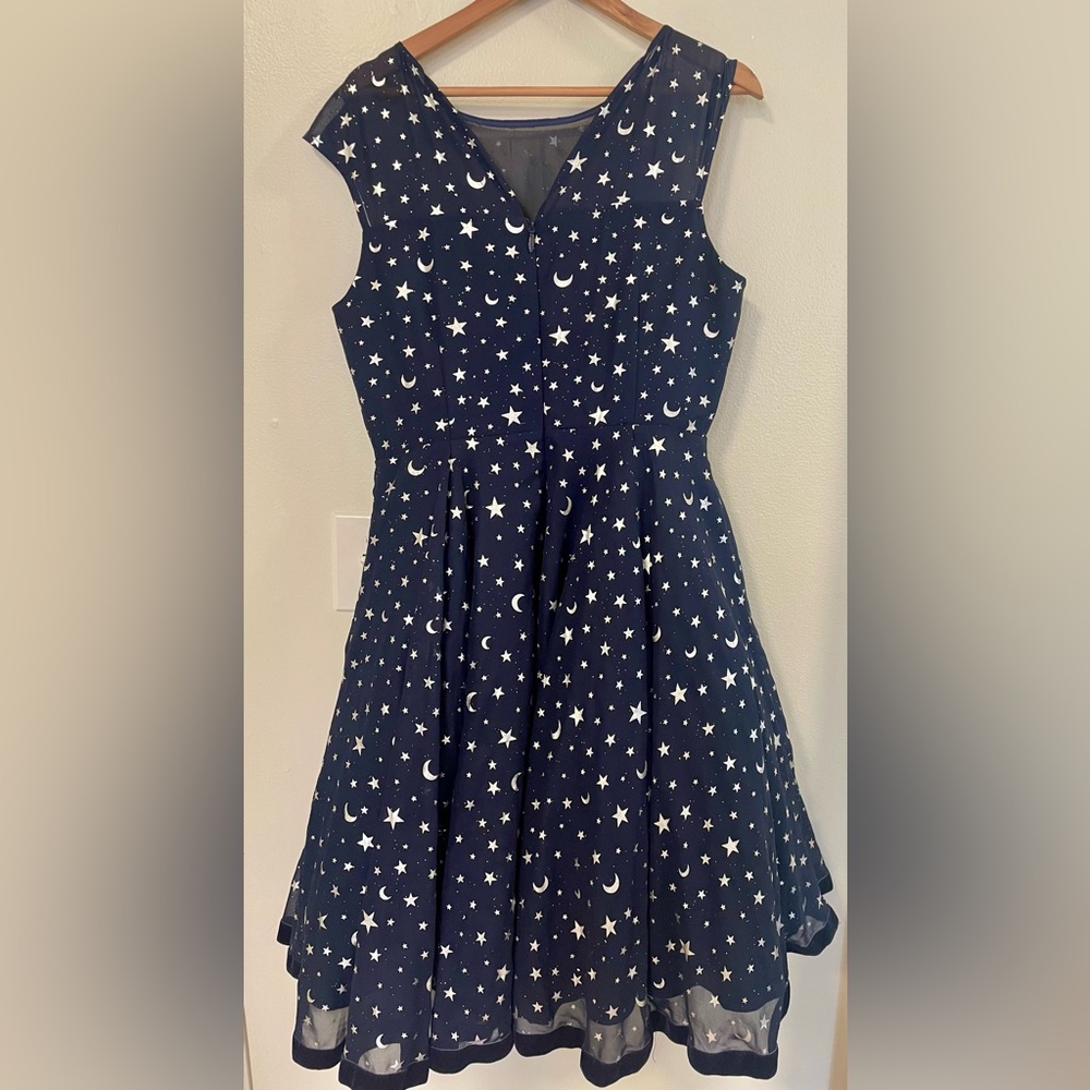 Collectif Midnight Blue Celestial Women’s Dress